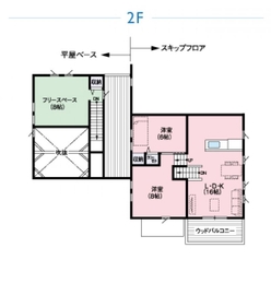 アスタ住宅展示場の間取り図(2階)