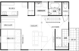 サイエンスホーム　松本展示場の間取り図(1階)