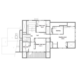 スウェーデンハウス 新潟モデルハウスの間取り図(2階)