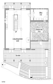 スウェーデンハウス　八王子モデルハウスの間取り図(1階)