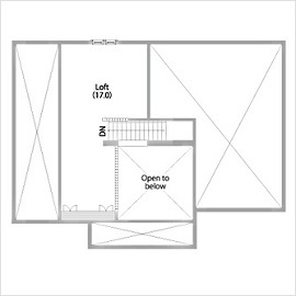 スウェーデンハウス 藤沢モデルハウスの間取り図(3階)