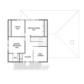スウェーデンハウス 豊田モデルハウスの間取り図(2階)