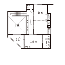 東亜ハウス【春日野】／24時間快適な「エアロテック」搭載、「Residencia（レジデンシア）」モデルハウスの間取り図(2階 )