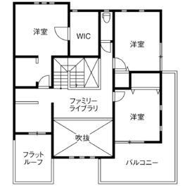 【要予約】タマホーム桃山六地蔵店モデルハウスの間取り図(２階)