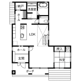 【要予約】タマホーム豊中店モデルハウスの間取り図(1階)