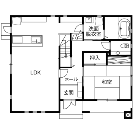 【要予約】タマホーム東広島店モデルハウスの間取り図(1階)