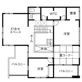 【要予約】タマホーム福岡西営業所モデルハウスの間取り図(２階)