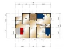 【札幌市グリーンタウン東茨戸】「ZEH Oriented 認定」住宅　北海荘建最新モデルの間取り図(2階)