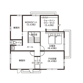 クレバリーホーム新潟西店の間取り図(2階)