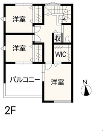 【熊本市東区水源】ちょうどいいサイズのモデルハウス展示場がOPEN、テーマは「帰りたくなる家」。の間取り図(２階)