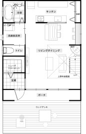 サイエンスホーム　浜松展示場の間取り図(1階)