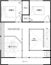 サイエンスホーム　浜松展示場の間取り図(2階)