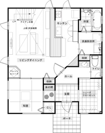 サイエンスホーム　倶知安展示場の間取り図(1階)