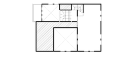 【屋上アウトドアと大収納空間のある家】ニッケンホームモデルハウスの間取り図(中2階)