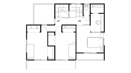 【屋上アウトドアと大収納空間のある家】ニッケンホームモデルハウスの間取り図(2階)