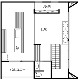 羽根山モデルハウスの間取り図(2階)