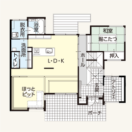 【来場予約キャンペーン実施中】 ユニバーサルホーム福岡マリナ通り店の間取り図(1階)