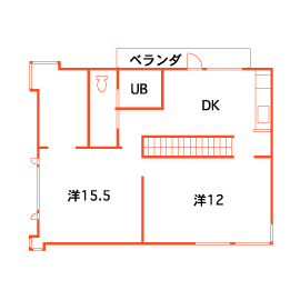 菊池建設　横浜展示場の間取り図(2階)