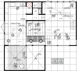 はだしの家．4thモデルハウス『創景の家』の間取り図(2階)