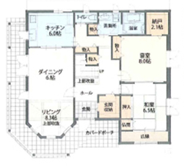セルコホーム仙台 石巻展示場の間取り図(1階)