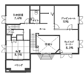 セルコホーム金沢 中央展示場の間取り図(2階)