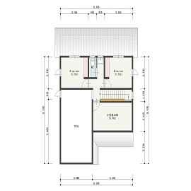 【NEW OPEN】栃木県栃木市川原田町に完成！　＼ 人と環境にやさしい木の住まい「e.Holz」／の間取り図(２階)