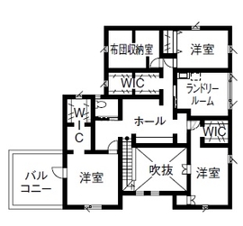 【Vie house】Vie Smart2030零和の家R モデルハウスの間取り図(2階)