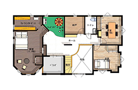 セルコホーム鹿児島北 姶良平松モデルハウスの間取り図(2階)