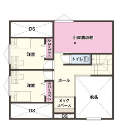 【eigen】津守モデルハウス［大分市］の間取り図(2階)
