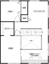 サイエンスホーム浜松白羽展示場の間取り図(2階)