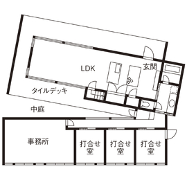【岐阜市｜善匠】ホテルライク＆ノイズレスな空間が醸し出す独特の心地よさを体感＜ZENSHOO岐阜県庁前＞の間取り図(１階)