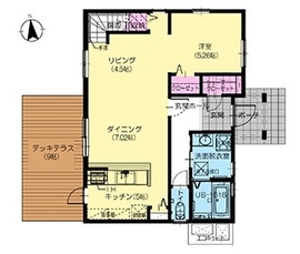 セルコホーム庄内_庄内モデルハウスの間取り図(1階)