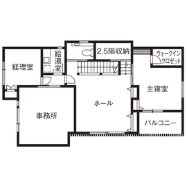 【静岡市｜TDホーム静岡西】温もりと懐かしさに癒される天然木の等身大モデルハウス「和モダンの家」の間取り図(２階)