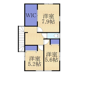 サブライムホーム　福井市上野本町モデルハウスの間取り図(2階)