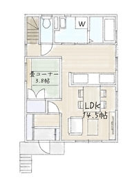 サブライムホーム　高槻市安岡寺町２丁目の間取り図(1階)