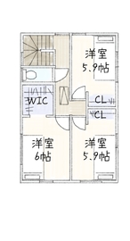 サブライムホーム　安岡寺町２丁目の間取り図(2階)