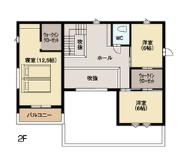 イシカワ 札幌展示場の間取り図(2階)