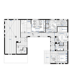 【セキスイハイム　なんば展示場】時を経ても続く価値ある住まいの間取り図(2階)