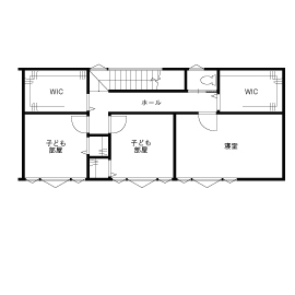 栃木建築社／宇都宮モデルハウス「MODERATE」／ZEHやIoTといった高性能とデザインが融合した住まいの提案の間取り図(2階)