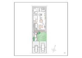 高浜市湯山町モデルハウス「T-choice THREE」の間取り図(１階)