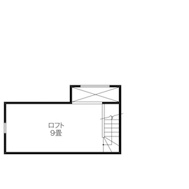 【リアル28坪の高断熱住宅/船橋市】ココさんの家の間取り図(ロフト)