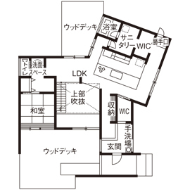 【福岡市西区】Afternoon Tea HOUSE福岡　モデルハウスの間取り図(1階)