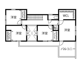 クライツ　大津モデルハウスの間取り図(2階)