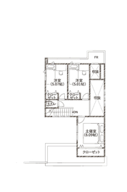 野村工務店 リザードパーク森北モデルハウス No.11　＠交野市森北の間取り図(2階)
