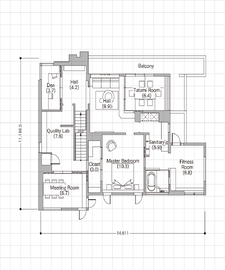 三井ホーム　前橋よしおかモデルハウスの間取り図(２階)