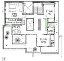 【ご来場予約受付中】ダイワハウス　リバーシティー展示場の間取り図(２階)