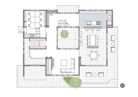 【大和ハウス】高崎駅前展示場～家づくりのダンドリお伝えします。お気軽に！～の間取り図(1階)