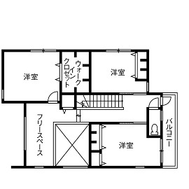 【NEWオープン！横浜モデルハウス】建築家と建てた、ラグジュアリー×高性能×耐震性能の最新モデルハウスの間取り図(2階)