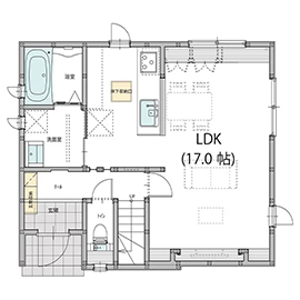 ａｒｄ（アルデ）福知山展示場の間取り図(1階)