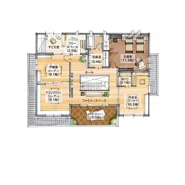 【トヨタホーム】西神中央展示場　市営地下鉄西神・山手線「西神中央」駅より徒歩15分の間取り図(2階)